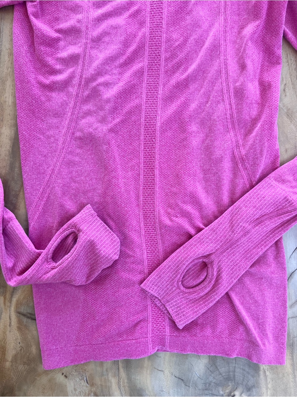 Lululemon Swiftly Tech Long Sleeve - Heathered Raspberry - Picture 5 of 6